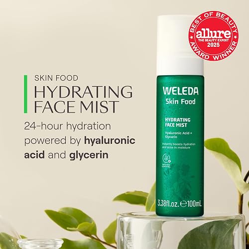 WELEDA SKIN FOOD HYDRATING FACIAL MIST NOURISHING MOISTURIZING FACE SPRAY FOR RADIANT SKIN