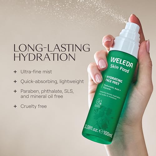 WELEDA SKIN FOOD HYDRATING FACIAL MIST NOURISHING MOISTURIZING FACE SPRAY FOR RADIANT SKIN