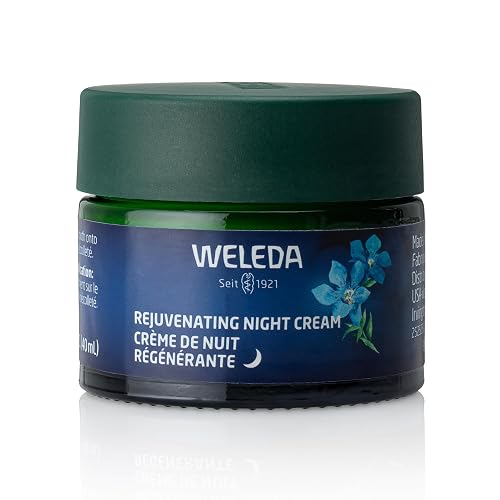 WELEDA REJUVENATING NIGHT CREAM WITH BLUE GENTIAN EDELWEISS PLANT-BASED FACE MOISTURIZER