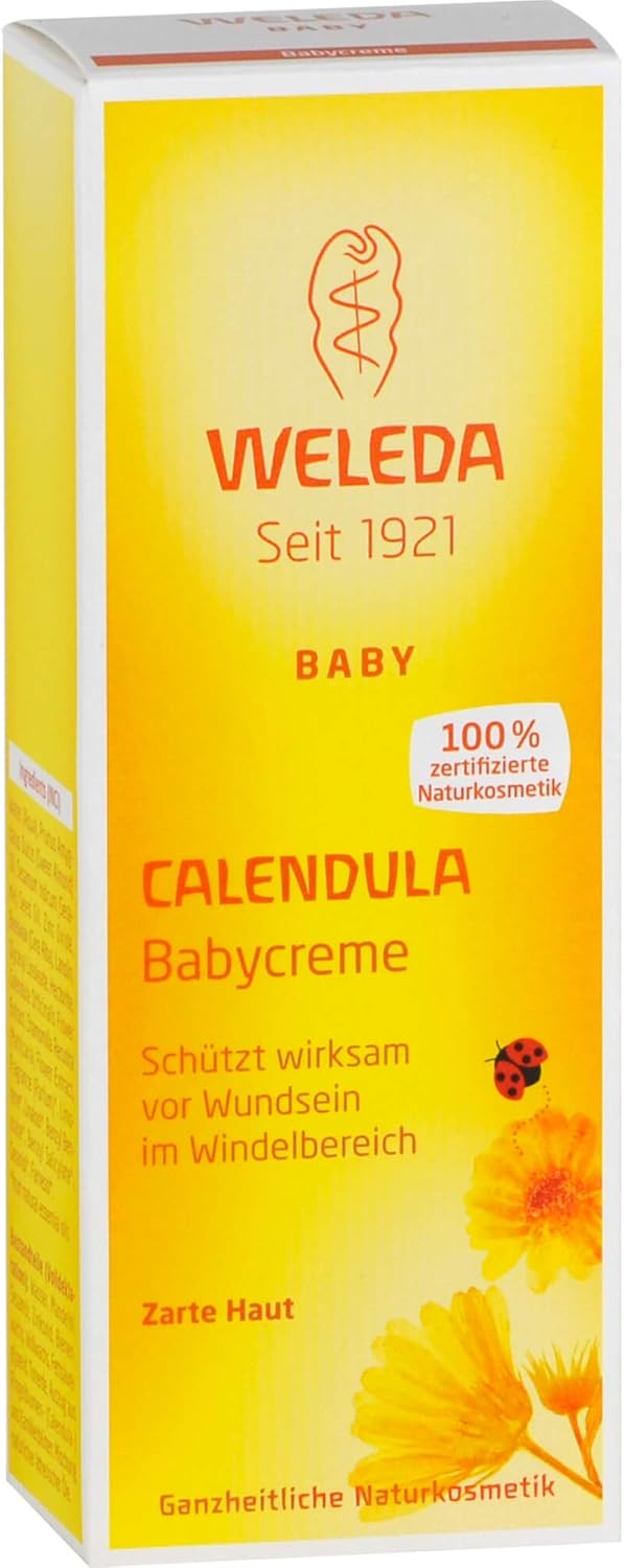 WELEDA CALENDULA BABY CREAM 75ML GENTLE DIAPER CARE, SOOTHES PROTECTS SENSITIVE SKIN