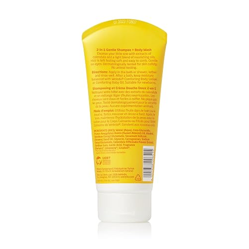 WELEDA BABY CALENDULA 3-PIECE SET 2-IN-1 SHAMPOO, BODY WASH LOTION VEGAN, CRUELTY-FREE