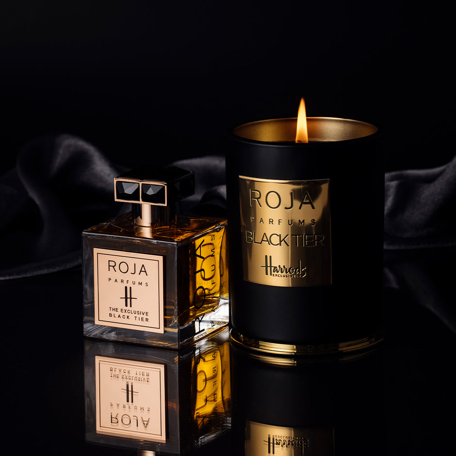 ROJA LONDON HARRODS BLACK TIER INIMITABLE LUXURY ROSE, RASPBERRY, SAFFRON, SUEDE, AMBERGRIS 100ML
