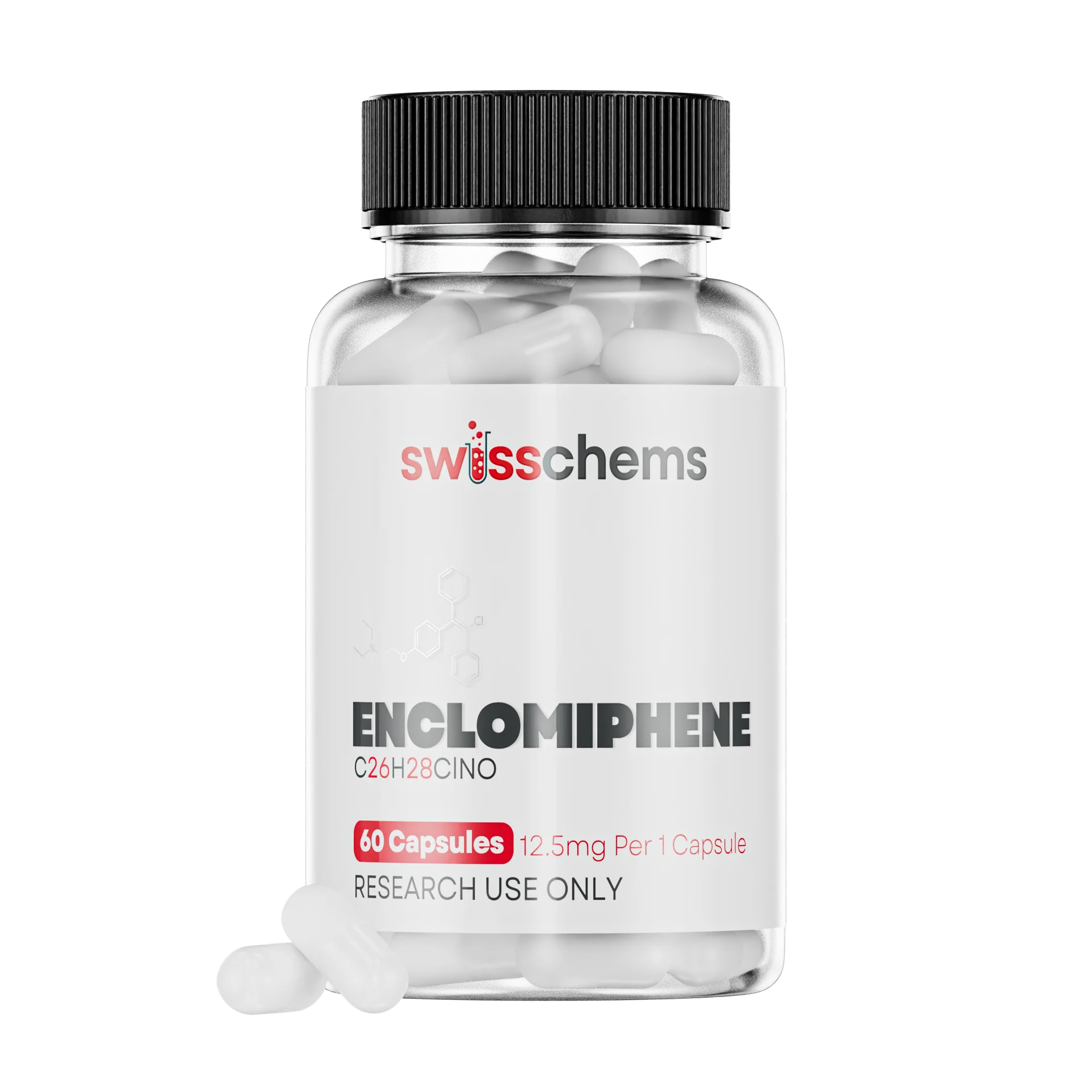 SWISS CHEMS ENCLOMIPHENE (12.5MG/CAPSULE), 60 CAPSULES
