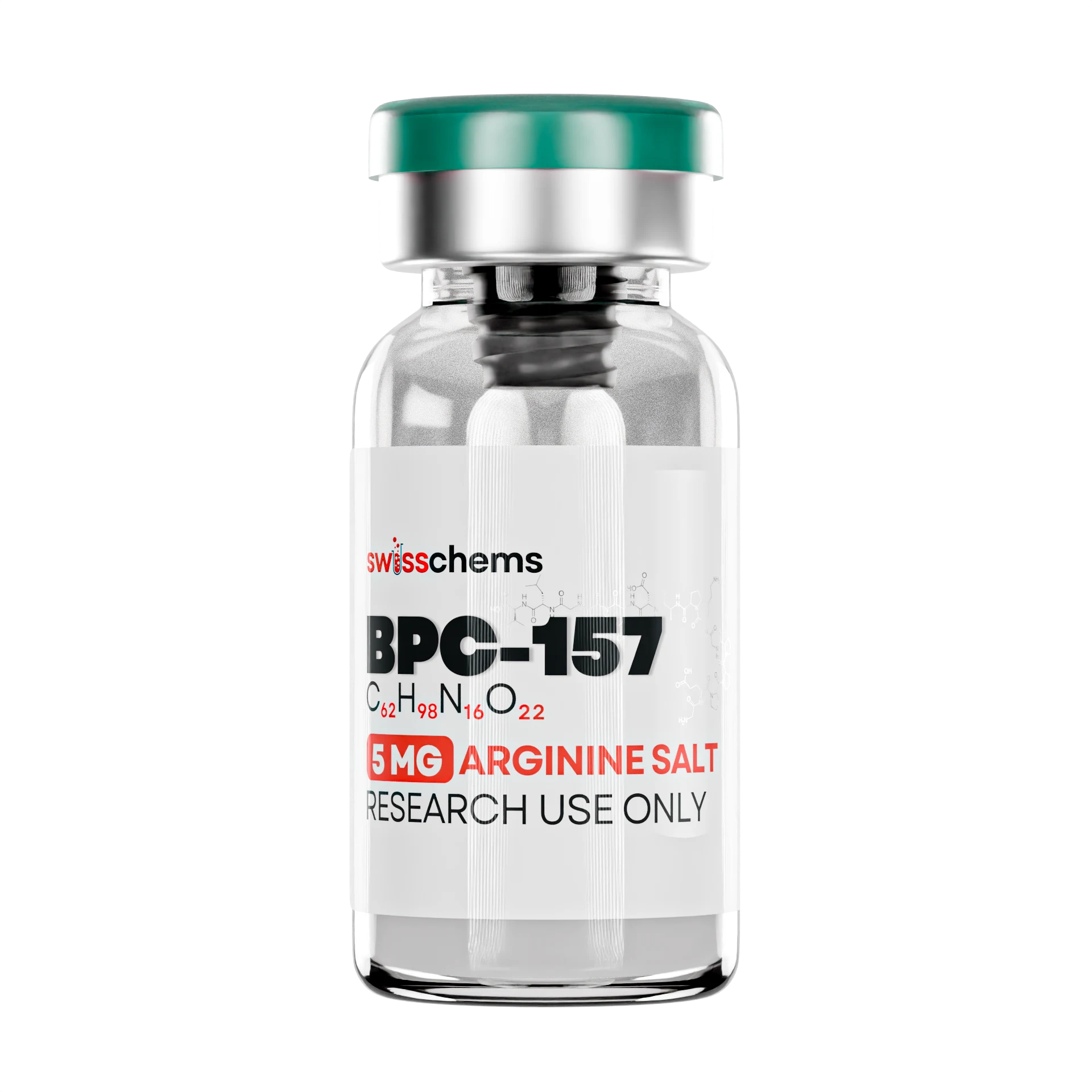 SWISS CHEMS BPC-157 WITH ARGININE SALT 5MG (1VIAL)