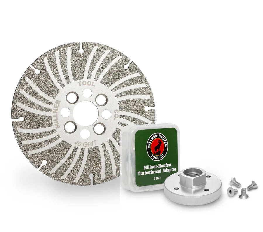 MILLNER HAUFEN  ANGLE GRINDING WHEEL - ELECTROPLATED DIAMOND - 5" PLUS+