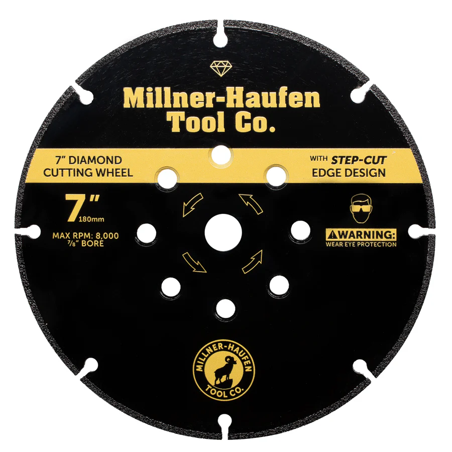 MILLNER HAUFEN DIAMOND STEP-CUT WHEEL - 7"