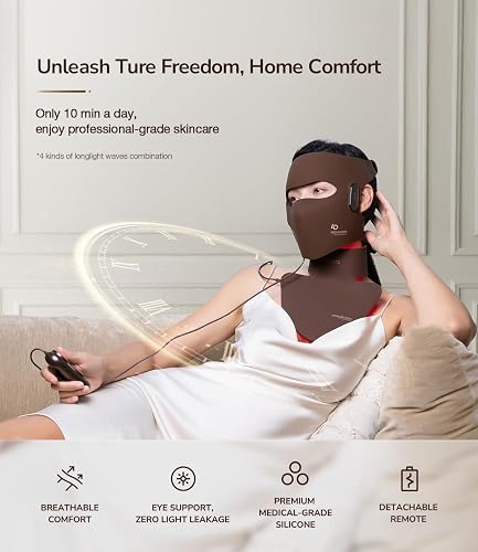 JOVS 4D LED RED LIGHT THERAPY MASK FOR FACE ANTI-AGING, ANTI-WRINKLE SKIN FIRMING
