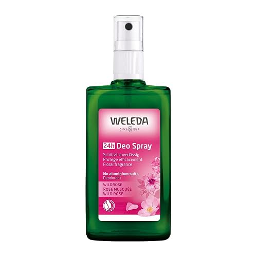 WELEDA WILD ROSE NATURAL 24-HOUR DEODORANT SPRAY, 3.4 OZ LONG-LASTING FRESHNESS