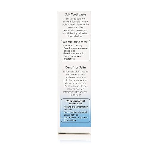 WELEDA NATURAL SALT TOOTHPASTE 2.5 FL OZ PACK OF 3 FLUORIDE-FREE, FRESH BREATH CARE