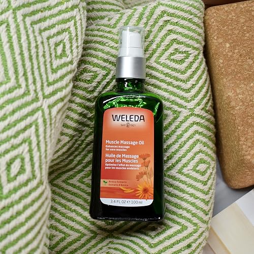 WELEDA ARNICA MUSCLE MASSAGE OIL 3.4 OZ NATURAL PLANT-BASED OIL WITH BIRCH, SUNFLOWER OLIVE