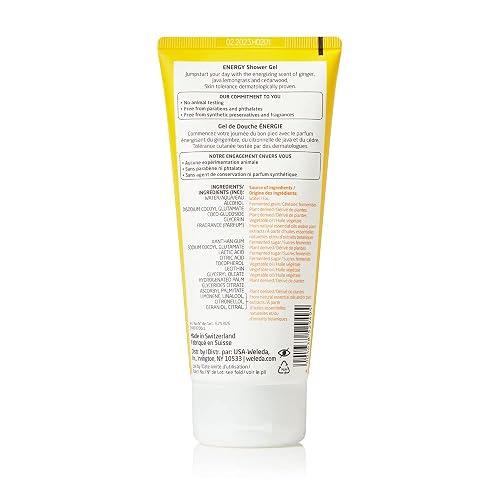 WELEDA AROMA ESSENTIALS ENERGY SHOWER GEL PARABEN-FREE 6.8 OZ SINGLE PACK