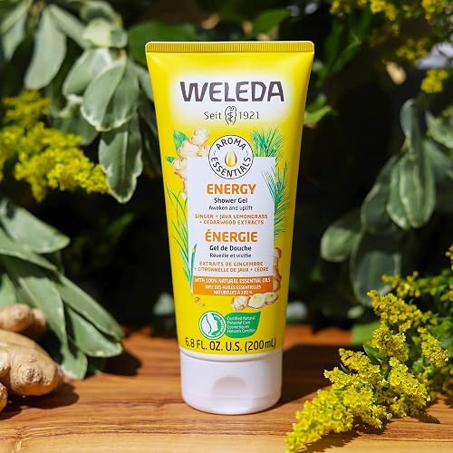 WELEDA AROMA ESSENTIALS ENERGY SHOWER GEL PARABEN-FREE 6.8 OZ SINGLE PACK