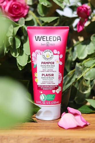 WELEDA AROMA ESSENTIALS PARABEN-FREE CREAMY BODY WASH 6.8 OZ GENTLE MOISTURIZING CLEANSER