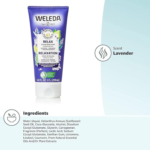 WELEDA AROMA ESSENTIALS RELAXING CREAMY BODY WASH PARABEN-FREE 6.8 OZ PACK OF 1