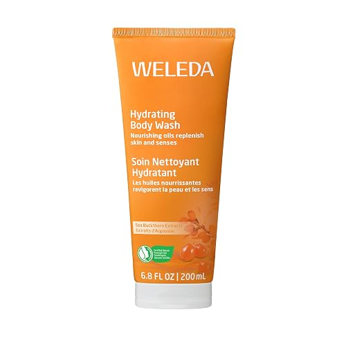 WELEDA SEA BUCKTHORN BODY WASH 6.8OZ GENTLE HYDRATING CLEANSER WITH SEA BUCKTHORN SESAME OILS