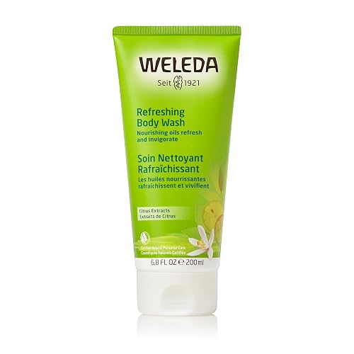 WELEDA REFRESHING CITRUS BODY WASH 6.8 OZ GENTLE PLANT-BASED CLEANSER WITH LEMON SESAME OILS