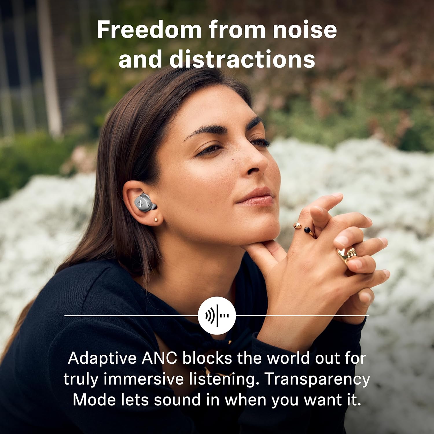 SENNHEISER MOMENTUM TRUE WIRELESS 4 EARBUDS BLUETOOTH 5.4 NOISE CANCELLING 30H BATTERY BLACK