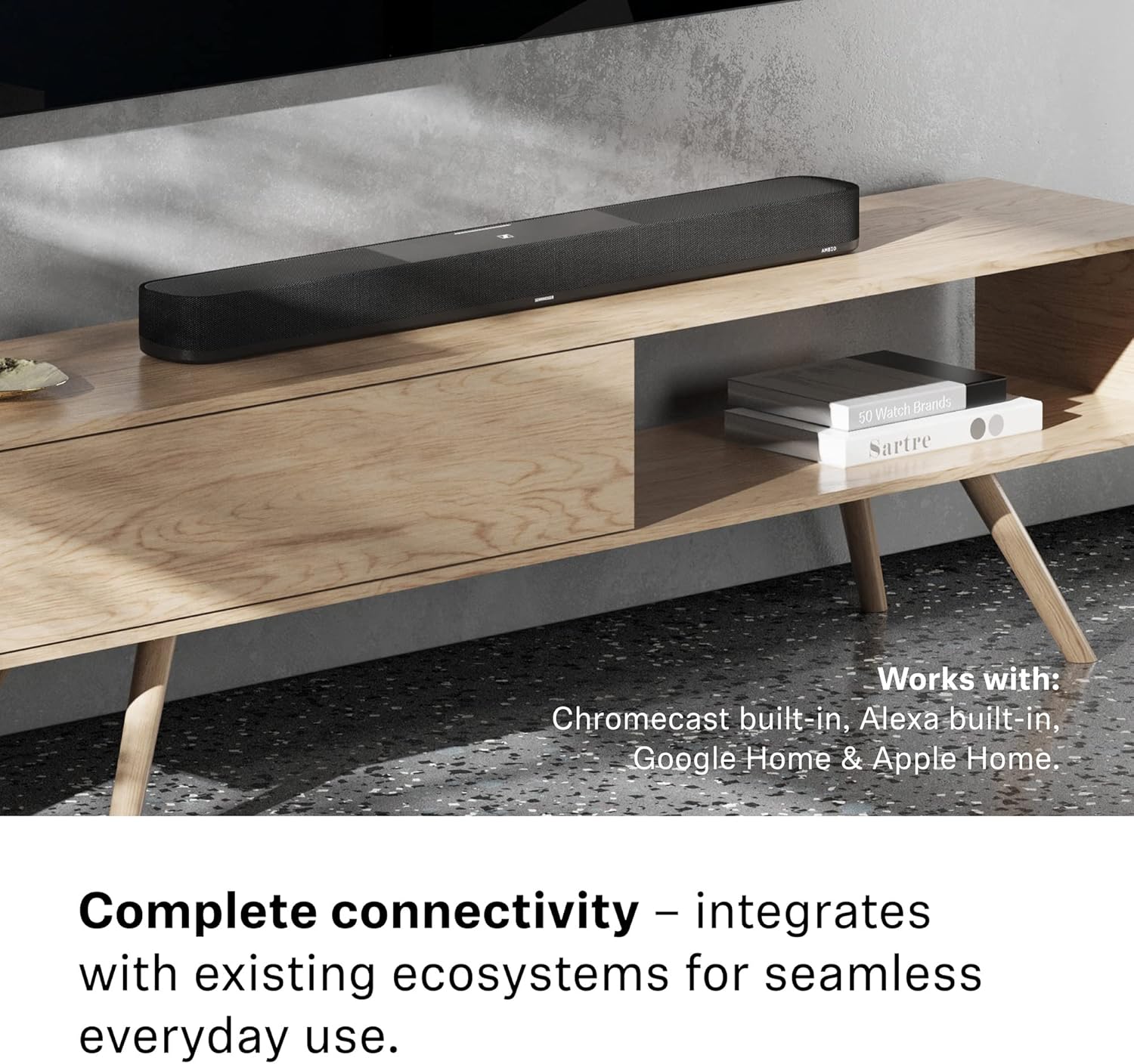 SENNHEISER AMBEO SOUNDBAR PLUS 3D SURROUND, VIRTUAL 7.1.4, DUAL SUBWOOFERS, STREAMING