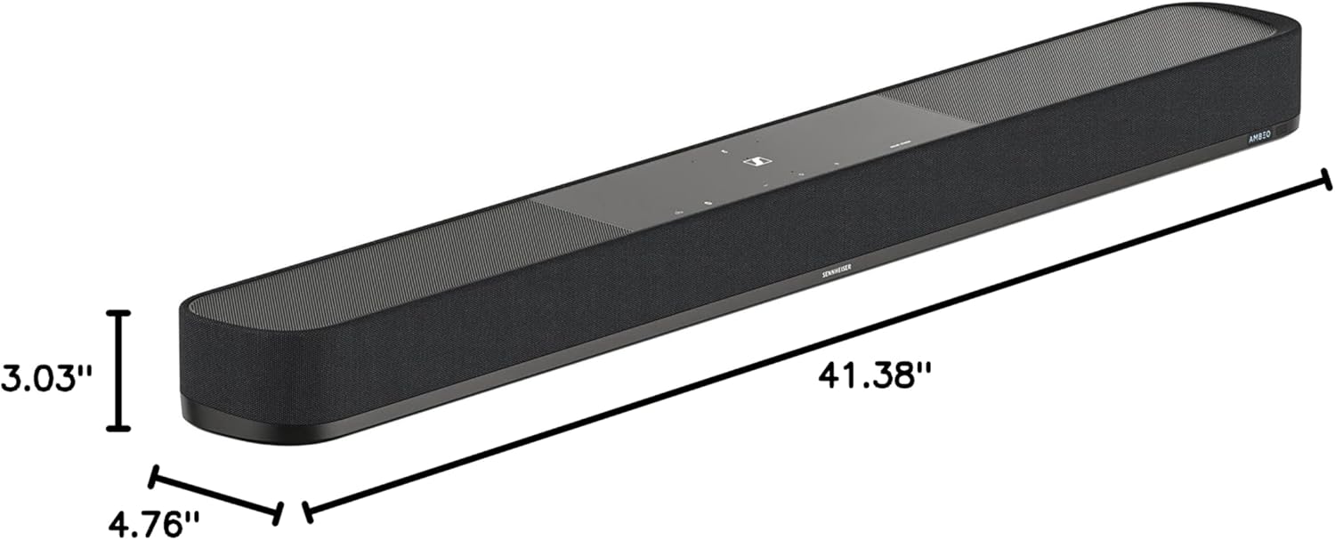 SENNHEISER AMBEO SOUNDBAR PLUS 3D SURROUND, VIRTUAL 7.1.4, DUAL SUBWOOFERS, STREAMING
