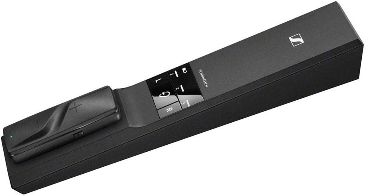 SENNHEISER FLEX 5000 DIGITAL WIRELESS TV HEADPHONES BLACK HIGH-QUALITY AUDIO LISTENING