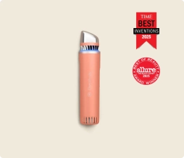 THERABODY THERAFACE DEPUFFING WAND PORTABLE FACIAL DEPUFFING  PEACH