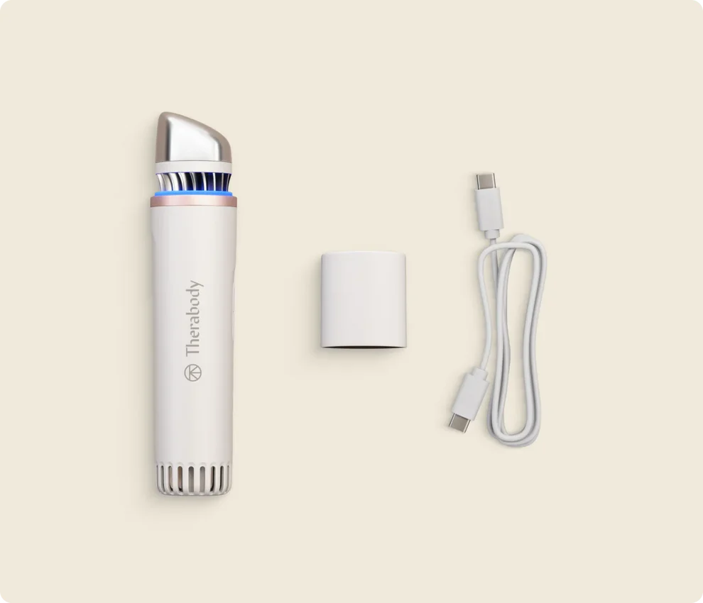 THERABODY THERAFACE DEPUFFING WAND PORTABLE  FACIAL DEPUFFING WHITE