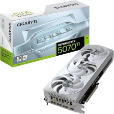 GIGABYTE GEFORCE RTX 5070 TI EAGLE OC ICE SFF 16G GRAPHICS CARD, 16GB 256-BIT GDDR7, PCIE 5.0, WINDFORCE COOLING SYSTEM, GV-N507TEAGLEOC ICE-16GD VIDEO CARD- EAGLE-RTX5070TI|OC