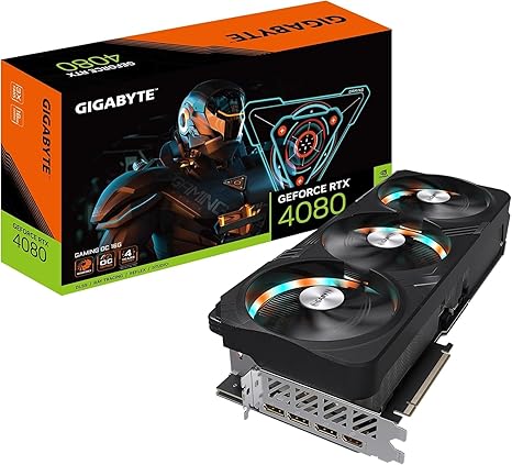 GIGABYTE GEFORCE RTX 4080 GAMING OC 16G GRAPHICS CARD, 3X WINDFORCE FANS, 16GB 256-BIT GDDR6X, GV-N4080GAMING OC-16GD VIDEO CARD--GAMING-OC- RTX4080
