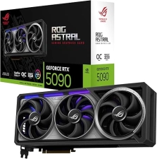 ASUS ROG ASTRAL NVIDIA GEFORCE RTX 5090 32GB GDDR7 OC EDITION GAMING GRAPHICS CARD (PCIE 5.0, HDMI/DP 2.1, 3.8-SLOT, 4-FAN DESIGN, AXIAL-TECH FANS, PATENTED VAPOR CHAMBER)-ROG ASTRAL (BLACK)-RTX5090|OC
