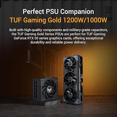 ASUS TUF GAMING NVIDIA GEFORCE RTX 5090 32GB GDDR7 OC EDITION GRAPHICS CARD, (PCIE 5.0, HDMI/DP 2.1, 3.6-SLOT, MILITARY-GRADE COMPONENTS, PROTECTIVE PCB COATING, VAPOR CHAMBER)-TUF GAMING (BLACK)-RTX5090|OC