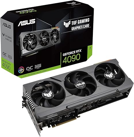 ASUS TUF GEFORCE RTX 4090 OC EDITION GAMING GRAPHICS CARD (PCIE 4.0, 24GB GDDR6X, HDMI 2.1A, DISPLAYPORT 1.4A)-TUF GAMING (BLACK)-RTX4090|OC