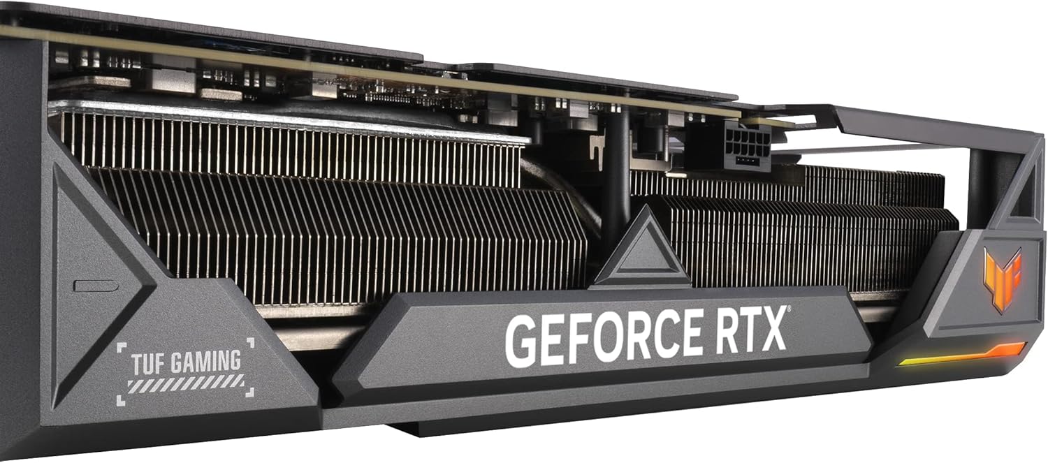 ASUS TUF GEFORCE RTX 4090 OC EDITION GAMING GRAPHICS CARD (PCIE 4.0, 24GB GDDR6X, HDMI 2.1A, DISPLAYPORT 1.4A)-TUF GAMING (BLACK)-RTX4090|OC
