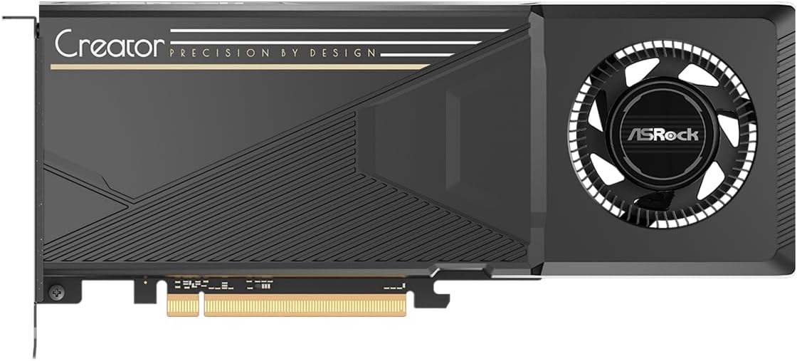ASROCK RADEON AI PRO R9700 CREATOR 32GB PROFESSIONAL GRAPHICS CARD, 2920 MHZ BOOST CLOCK, GDDR6, AMD RDNA 4, AI-ACCELERATORS, DISPLAYPORT 2.1A, PCIE 5.0, BLOWER COOLER-