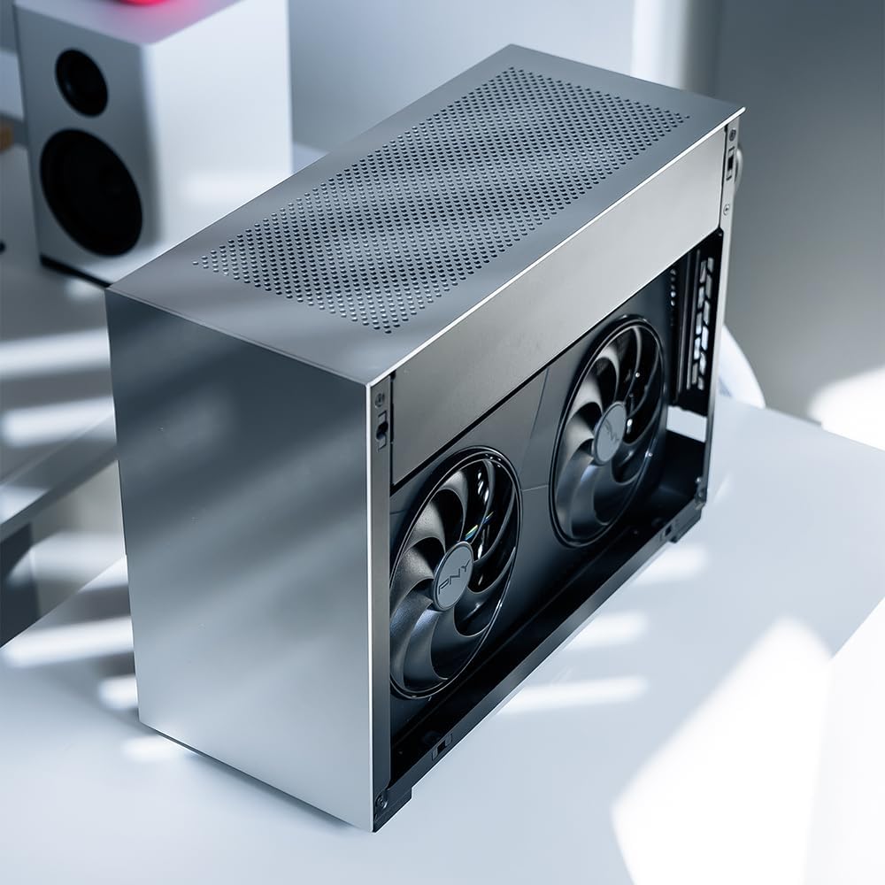 PNY NVIDIA GEFORCE RTX™ 5080 SLIM DUAL-FAN, DUAL-SLOT OC GRAPHICS CARD (16GB GDDR7, SFF-READY, 256-BIT, BOOST SPEED: 2730 MHZ, PCIE® 5.0, HDMI®/DP 2.1, NVIDIA BLACKWELL ARCHITECTURE, DLSS 4.5)-2-SLOT DUAL FAN OC-