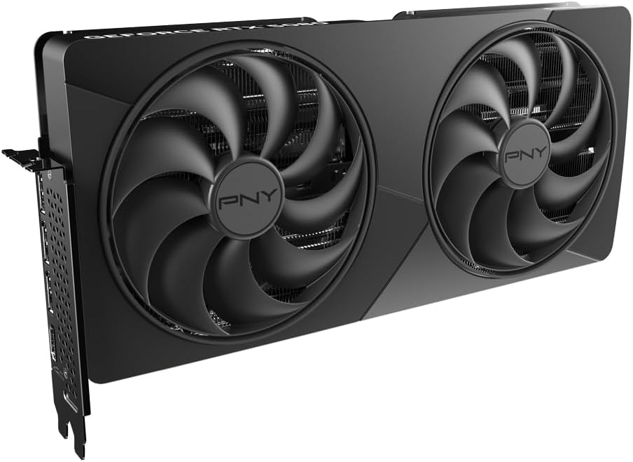PNY NVIDIA GEFORCE RTX™ 5080 SLIM DUAL-FAN, DUAL-SLOT OC GRAPHICS CARD (16GB GDDR7, SFF-READY, 256-BIT, BOOST SPEED: 2730 MHZ, PCIE® 5.0, HDMI®/DP 2.1, NVIDIA BLACKWELL ARCHITECTURE, DLSS 4.5)-2-SLOT DUAL FAN OC-