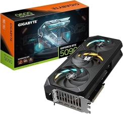 GIGABYTE GEFORCE RTX 5090 GAMING OC 32G GRAPHICS CARD, WINDFORCE COOLING SYSTEM, 32GB 512-BIT GDDR7, BY NVIDIA, DISPLAYPORT & HDMI - VIDEO OUTPUT INTERFACE, GV-N5090GAMING OC-32GD VIDEO CARD-GAMING-RTX 5090