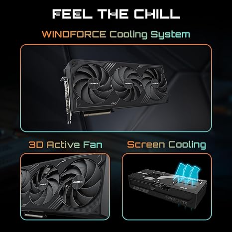 GIGABYTE GEFORCE RTX 5090 WINDFORCE OC 32G GRAPHICS CARD, WINDFORCE COOLING SYSTEM, 32GB 512-BIT GDDR7, GV-N5090WF3OC-32GD VIDEO CARD-WINDFORCE-RTX 5090