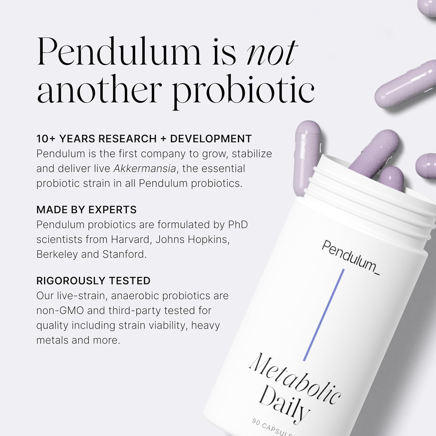 PENDULUM METABOLIC DAILY WITH AKKERMANSIA PROBIOTICS FOR METABOLISM SUPPORT 90 SERVINGS
