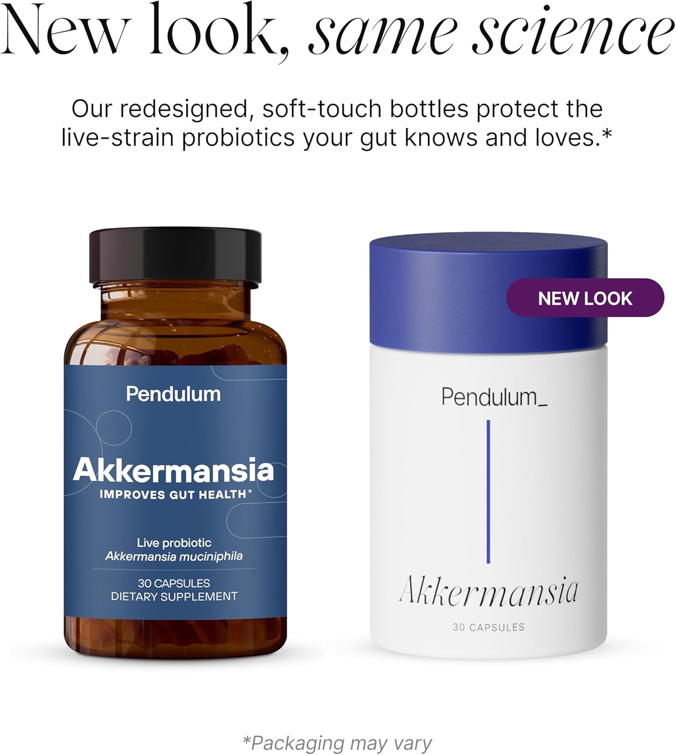PENDULUM AKKERMANSIA PROBIOTIC WITH PREBIOTIC FIBER 100M CFU, GUT HEALTH, 30 CAPSULES
