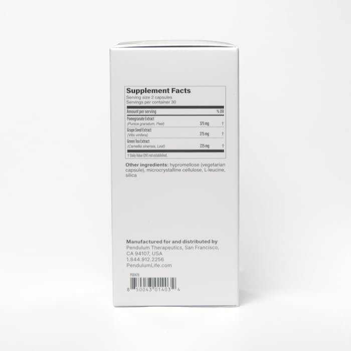 PENDULUM POLYPHENOL BOOSTER CAPSULES ANTIOXIDANT SUPERFOOD FOR GUT HEALTH IMMUNITY, 60 COUNT