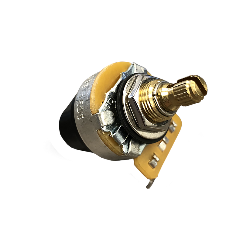 GIBSON 500K OHM AUDIO TAPER PUSH/PULL POTENTIOMETER, SHORT SHAFT