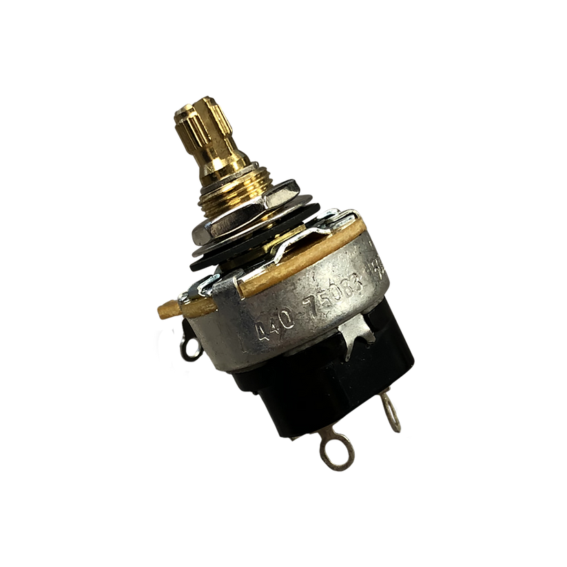 GIBSON 500K OHM AUDIO TAPER PUSH/PULL POTENTIOMETER, SHORT SHAFT