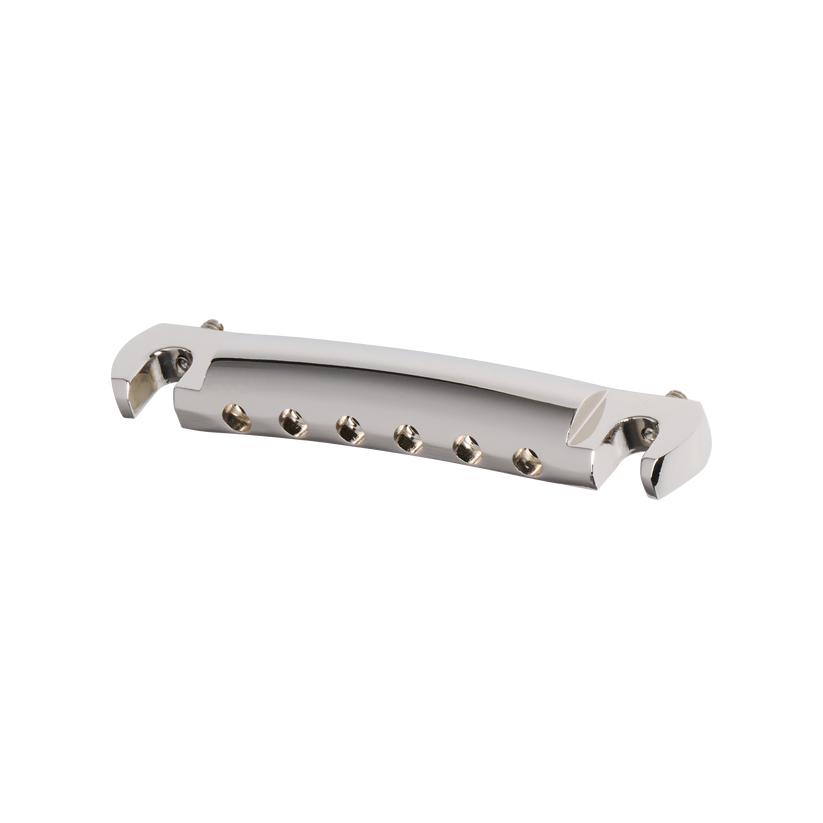 GIBSON HISTORIC REISSUE WRAPAROUND TAILPIECE WITH STUDS & INSERTS, NICKEL, EXCLUSIVE