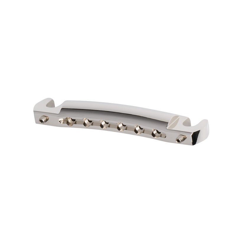 GIBSON HISTORIC REISSUE WRAPAROUND TAILPIECE WITH STUDS & INSERTS, NICKEL, EXCLUSIVE