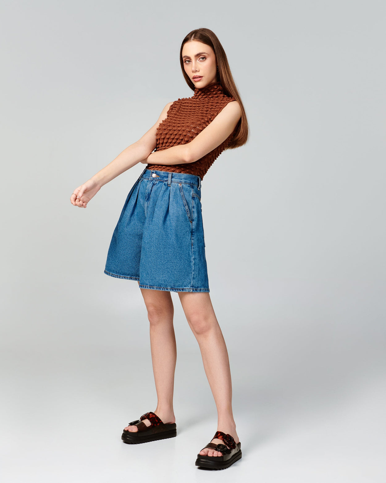 MELISSA COZY PLATFORM  BLACK/TORTOISE