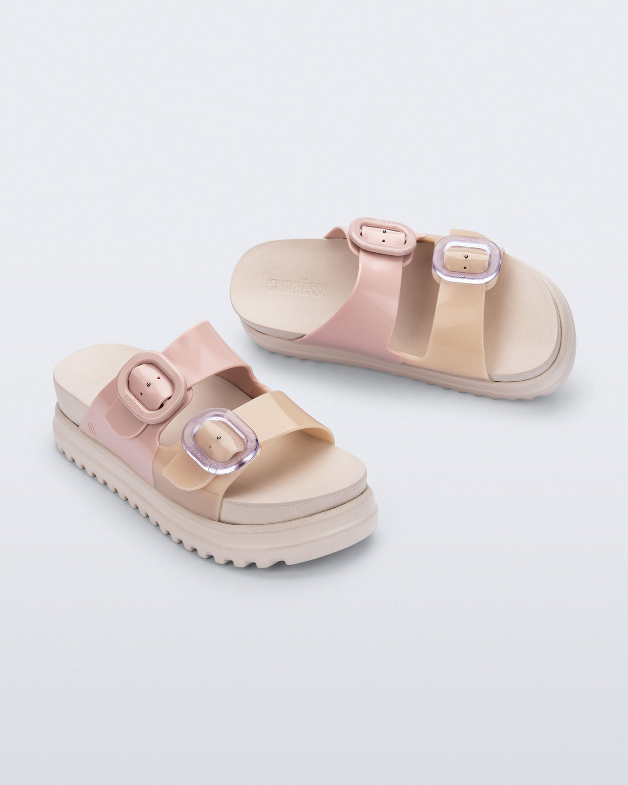 MELISSA COZY PLATFORM  BEIGE/PINK