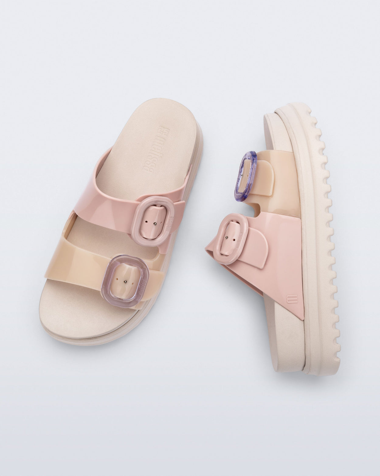 MELISSA COZY PLATFORM  BEIGE/PINK