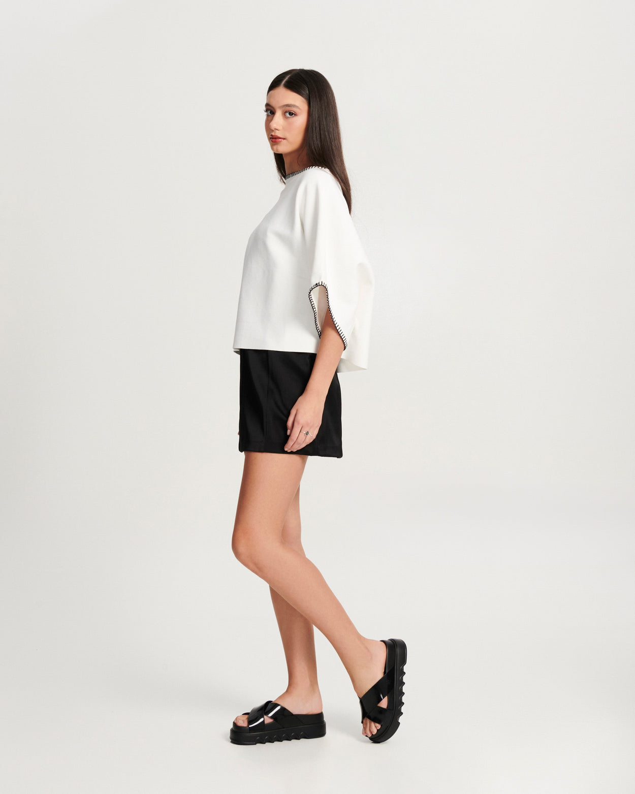 MELISSA COZY CROSS PLATFORM  BLACK