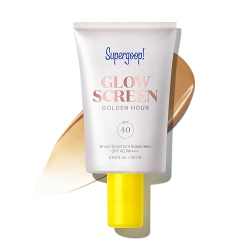 SUPERGOOP! GLOWSCREEN SPF 40 TINTED SUNSCREEN PRIMER WITH BLUE LIGHT FILTER HYDRATING VITAMINS