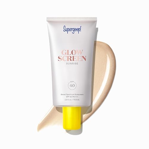 SUPERGOOP! GLOWSCREEN SPF 40 TINTED SUNSCREEN PRIMER WITH HYALURONIC ACID, VITAMIN B6, BLUE LIGHT FI